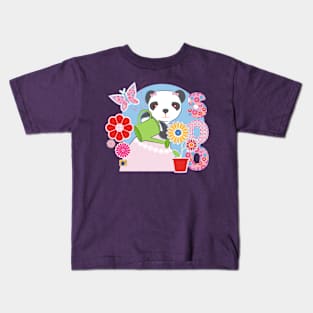 Sooty Soo Watering Flowers Kids T-Shirt